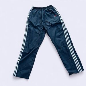 Adidas 90s navy blue windbreaker snap/tear away pants